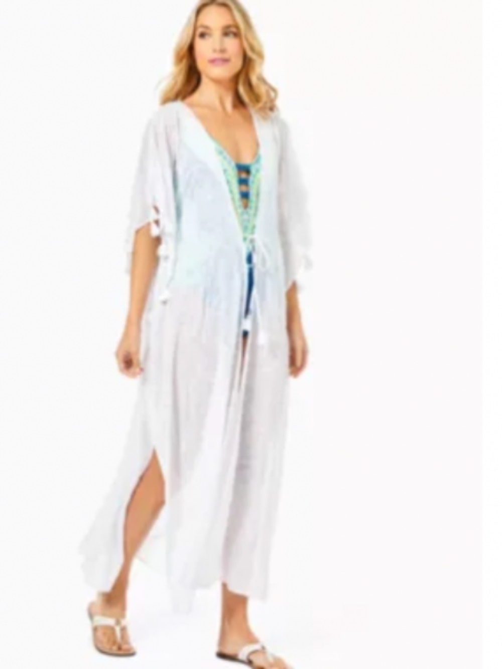 Lilly Pulitzer SCHEENA MIDI CAFTAN COVER-UP Size L/XL